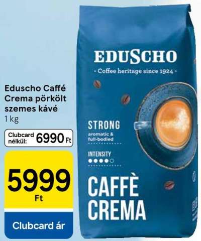 Eduscho Caffé Crema pörkölt szemes kávé