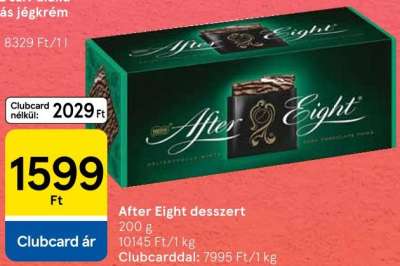 After Eight desszert