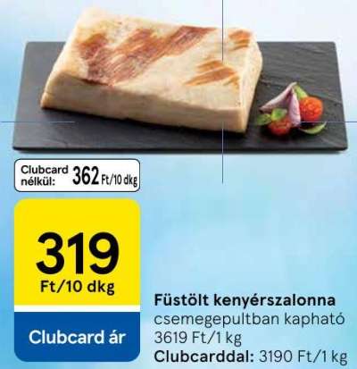 Füstölt kenyérszalonna