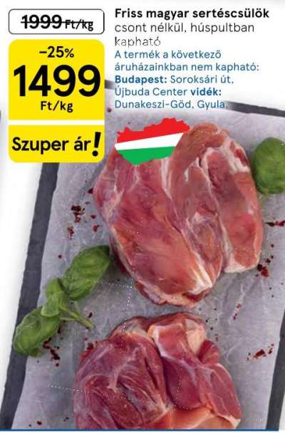 Friss magyar sertéscsülök