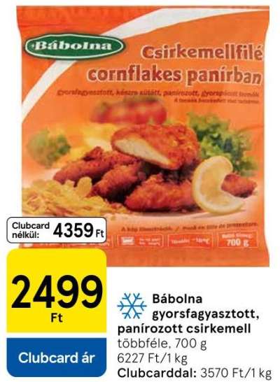 Bábolna Csirkemellfilé cornflakes panírban