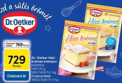 Dr. Oetker Házi krémes krémpor