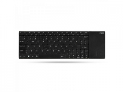 Rapoo E2710 Vez.nélküli billentyűzet, touchpad, fekete (157233)