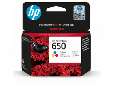 HP 650 háromszínű eredeti tintapatron (CZ102AE)