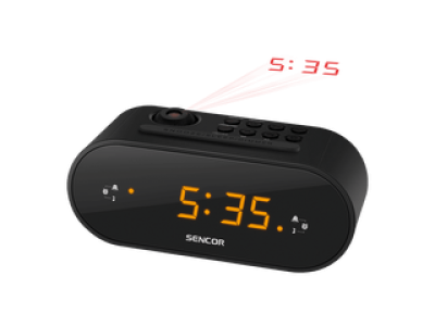 Sencor SRC 3100 B Rádiós ébresztőóra, Fekete