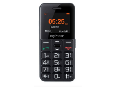 myPhone Halo Easy Mobiltelefon, Fekete