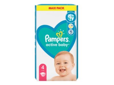 Pampers Active Baby Maxi Pack M4 Pelenka, 58 db