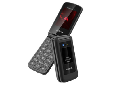 Aiwa FP-30/BK DualSIM Flip mobiltelefon, fekete