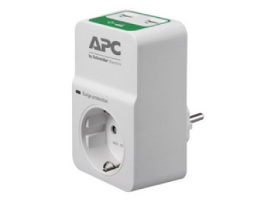 APC PM1WU2-GR Essential SurgeArrest Túlfeszültségvédő aljzat 2 USB porttal
