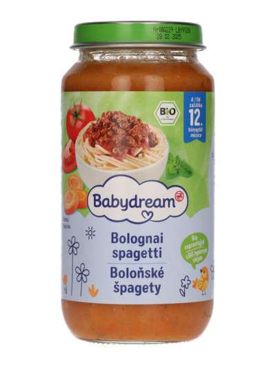 Babydream bio bolognai spagetti 12h - 250 g