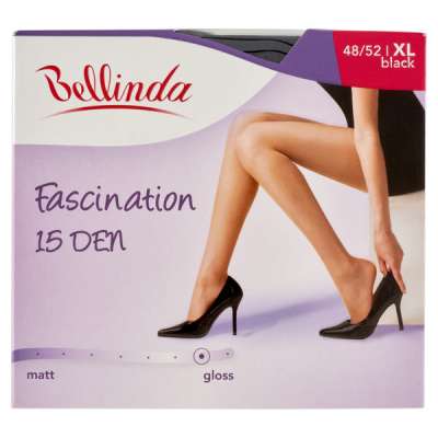 Bellinda harisnya Fascination 15den fekete XL - 1 db