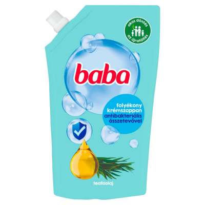 Baba folyékony szappan utántöltő antibakteriális hatású teafaolajjal - 500 ml