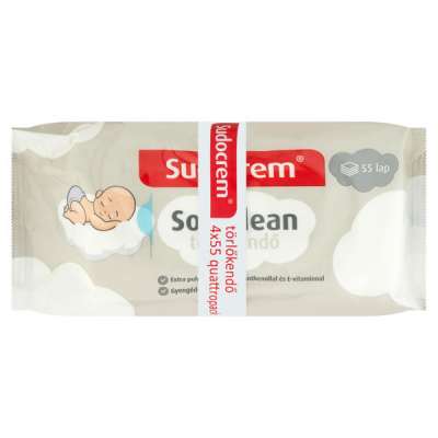 Sudocrem Soft Clean Törlőkendő (4x55 db) - 220 db