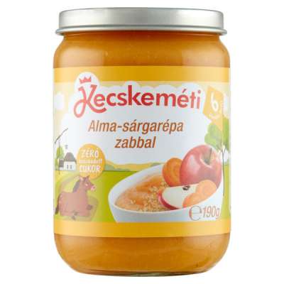 Kecskeméti bébidesszert alma - sárgarépa zabbal 6 hónapos kortól - 190 g