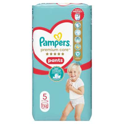 Pampers Premium Care bugyipelenka 11-17 kg, méret: 5 - 52 db