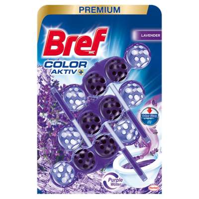 Bref Color Aktiv Lavender WC illatosító (3x50g) - 150 g