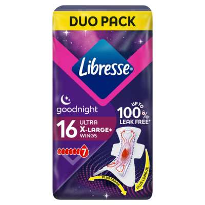 Libresse Ultra Night Extra Wing egészségügyi betét  - 16 db