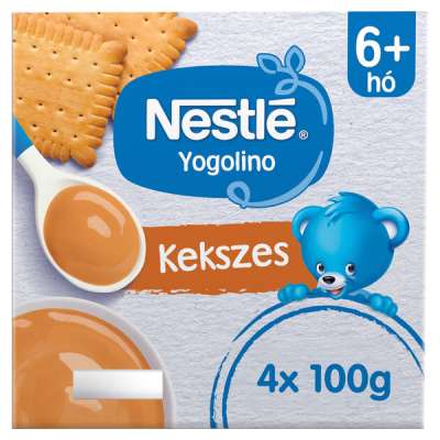 Nestlé Yogolino Bébidesszert Kekszes Ízesítéssel 6 Hónapos Kortól 4*100g - 400 g