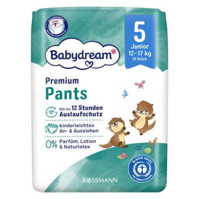 Babydream Junior bugyipelenka 5-ös méret, 12-17 kg - 20 db