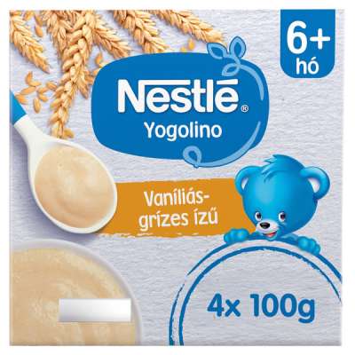 Nestlé Yogolino Bébidesszert Grízes Vaníliás 6 Hónapos Kortól 4*100g - 400 g