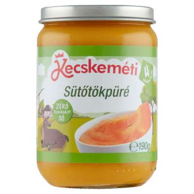 Kecskeméti bébiétel sütőtök ízesítéssel 4 hónapos kortól - 190 g