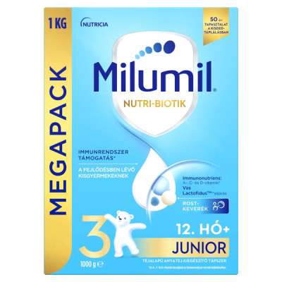 Milumil 3 Junior anyatej-kiegészítő tápszer 12. hónapos kortól - 1000 g