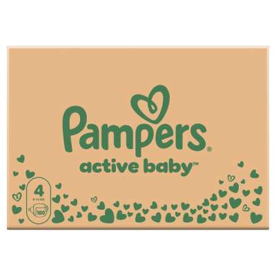 Pampers Active Baby pelenka 9-14 kg, méret: 4 - 180 db