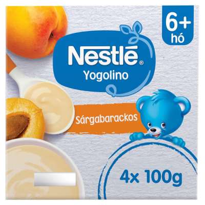 Nestlé Baby Yogolino Bébidesszert Tejalapú Sárgabarackos 6 Hónapos Kortól 4*100g - 400 g