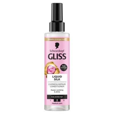 Gliss Liquid Silk Express Repair balzsam selymes és fényes hajért - 200 ml