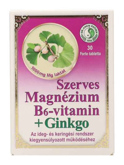 Dr.Chen Patika Magnézium B6-Vitamin+ Ginkgo Forte Tabletta - 30 db
