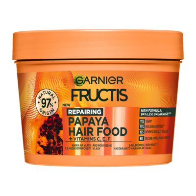 Garnier Fructis Hair Food Papaya hajpakolás - 400 ml