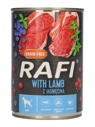Rafi állateledel kutyáknak bárányhússal - 400 g