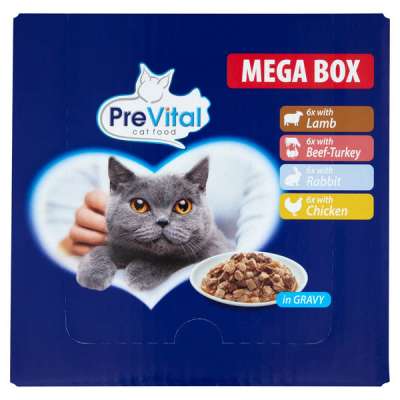 PreVital alutasak macskáknak, megabox (24x100 g) - 2400 g