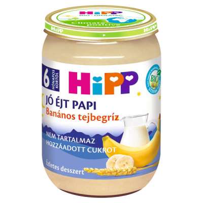 Hipp tejbegríz banános 6 hónapos kortól - 190 g