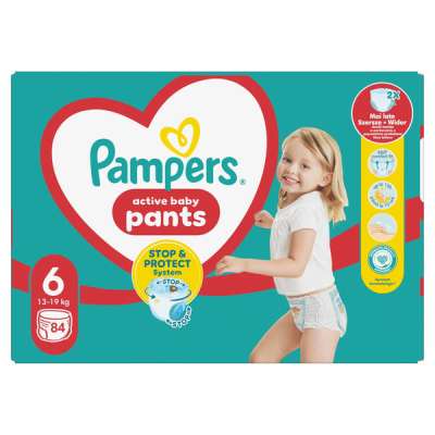 Pampers Active Baby Mega Pack bugyipelenka 13-19 kg, méret: 6 - 84 db