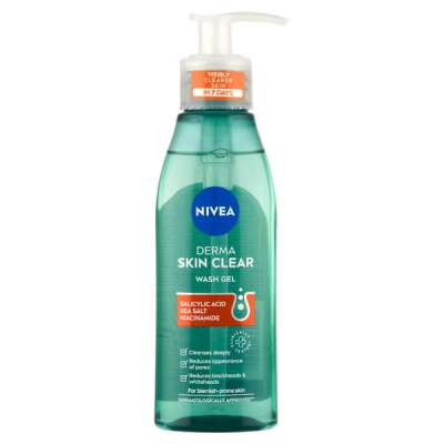 Nivea Derma Skin Clear arctisztító gél -150 ml