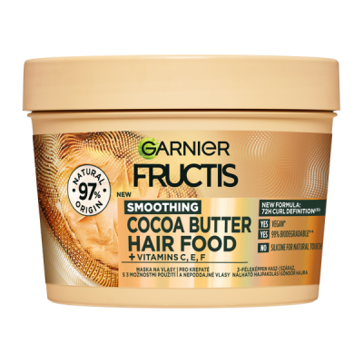 Garnier Fructis Hair Food Cocoa Butter hajpakolás - 400 ml