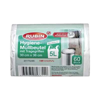 Rubin szemeteszsák 5 liter - 60 db