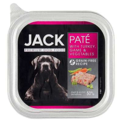 Jack Premium alutál pástétom pulykahússal, vadhússal és zöldségekkel  - 150 g