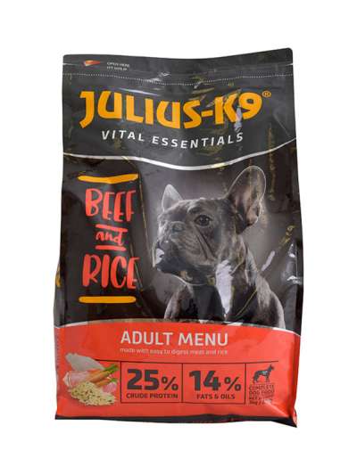 Julius-k9 Adult highpremium marhával és rizzsel - 3 kg