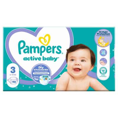 Pampers Active Baby Giantpack pelenka 6-10 kg, méret: 3 - 90 db