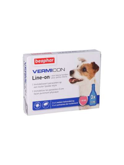 Vermicon spot-on kutyáknak 15 kg-ig, 3*1,5 ml - 4,5 ml
