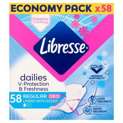 Libresse Normal Deo Fresh tisztasági betét - 58 db