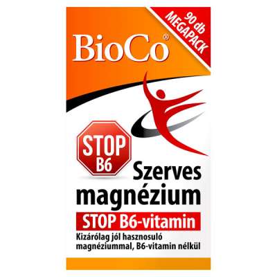 Bioco szerves magnézium stop B6 vitamin tabletta - 90 db