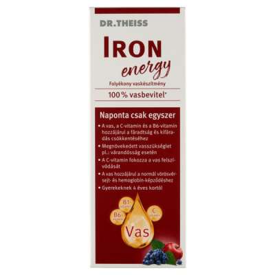 Dr.Theiss Iron Energy folyékony étrend-kiegészítő - 250 ml