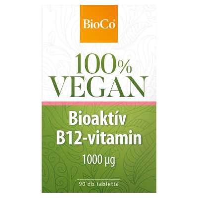 Bioco vegán bioaktív B12-vitamin tabletta - 90 db