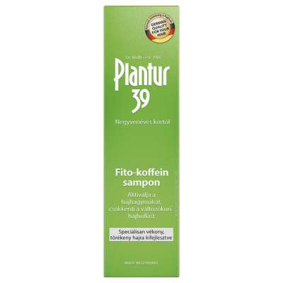 Plantur 39 Fito-koffein sampon speciálisan vékony, törékeny hajra - 250 ml