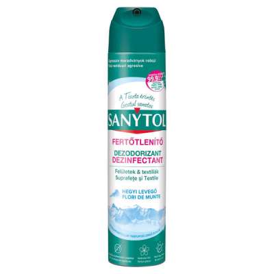 Sanytol fertőtlenítő, légfrissítő és szagtalanító hegyi levelgő illattal - 300 ml