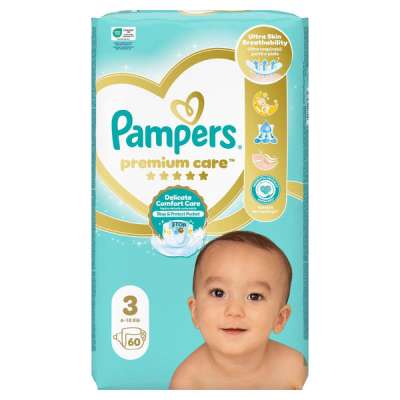 Pampers Premium Care nadrágpelenka 6-10 kg, méret: 3 - 60 db