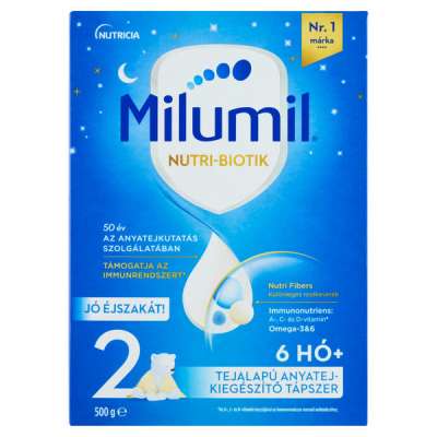 Milumil Jó éjszakát! 2 anyatej-kiegészítő tápszer 6-9 hónapos kortól - 500 g